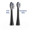 image:imageWaterpik Compact SonicFusion Replacement Brush Heads 2 Count Black  Genuine Waterpik Brand No Brush Head Covers SFRB2EB Replace Every 3 MonthsBlack
