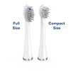 image:imageWaterpik Compact SonicFusion Replacement Brush Heads 2 Count Black  Genuine Waterpik Brand No Brush Head Covers SFRB2EB Replace Every 3 MonthsWhite