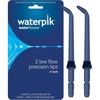 image:imageWaterpik Handheld Water Flosser LowFlow Replacement Tips 2 Count JT360E  Genuine Waterpik Brand Precision Refill Nozzles Heads for Every Day Gum Health Blue Replace Every 6 Months2 Count Pack of 1