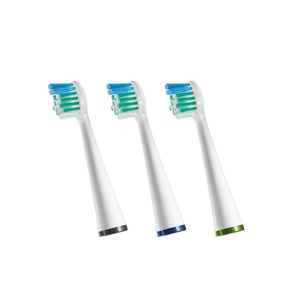 image:imageWaterpik Compact Brush Heads Replacement Tooth Brush Heads For Former SensonicComplete Care Models SRSB3W 3 Count