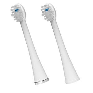image:imageWaterpik Compact SonicFusion Replacement Brush Heads 2 Count Black  Genuine Waterpik Brand No Brush Head Covers SFRB2EB Replace Every 3 MonthsWhite