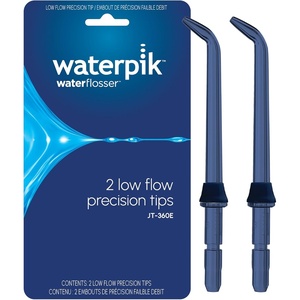 image:imageWaterpik Handheld Water Flosser LowFlow Replacement Tips 2 Count JT360E  Genuine Waterpik Brand Precision Refill Nozzles Heads for Every Day Gum Health Blue Replace Every 6 Months2 Count Pack of 1