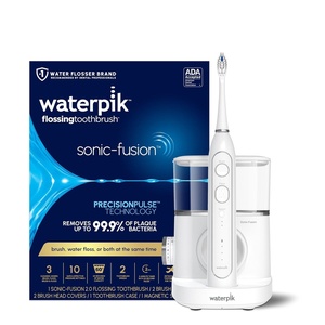 image:imageWaterpik SonicFusion Flossing Electric Toothbrush Water Flosser Black  2in1 Combo with 3 Modes for Daily Gum Health amp Cleaning Teeth Braces Implants ADA Accepted SF04 Packaging May VaryWhite