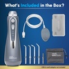 image:imageWaterpik Cordless Advanced Portable Water Flosser Rechargeable White  3 Settings 4 Tips Travel Bag for Gums Teeth Dental Braces Implants Shower Use ADA Accepted WP580 Packaging May VaryGray