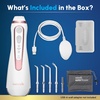 image:imageWaterpik Cordless Advanced Portable Water Flosser Rechargeable White  3 Settings 4 Tips Travel Bag for Gums Teeth Dental Braces Implants Shower Use ADA Accepted WP580 Packaging May VaryRose Gold