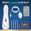 image:imageWaterpik Cordless Advanced Portable Water Flosser Rechargeable White  3 Settings 4 Tips Travel Bag for Gums Teeth Dental Braces Implants Shower Use ADA Accepted WP580 Packaging May VaryWhite