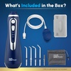 image:imageWaterpik Cordless Advanced Portable Water Flosser Rechargeable White  3 Settings 4 Tips Travel Bag for Gums Teeth Dental Braces Implants Shower Use ADA Accepted WP580 Packaging May VaryBlue