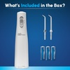 image:imageWaterpik Cordless Express Portable Water Flosser 3 AA Batteries White  2 Settings 2 Tips for Daily Gum Health amp Cleaning Teeth Travel Shower Use ADA Accepted WF02 Packaging May VaryWhite