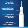image:imageWaterpik Cordless Express Portable Water Flosser 3 AA Batteries White  2 Settings 2 Tips for Daily Gum Health amp Cleaning Teeth Travel Shower Use ADA Accepted WF02 Packaging May VaryWhite