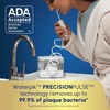 image:imageWaterpik ION Rechargeable Water Flosser with 10 Settings 7 Tips White  Portable Cordless Countertop for at Home Daily Gum Health Dental Braces Implants ADA Accepted WF12 Packaging May VaryIon White