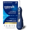 image:imageWaterpik Cordless Advanced Portable Water Flosser Rechargeable White  3 Settings 4 Tips Travel Bag for Gums Teeth Dental Braces Implants Shower Use ADA Accepted WP580 Packaging May VaryBlue
