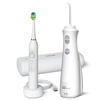 image:imageWaterpik Cordless Pearl and Sensonic Rechargeable Electric Toothbrush and Water Flosser Combo Complete Dental Care for Teeth Gums Braces and Travel  ADA Accepted White