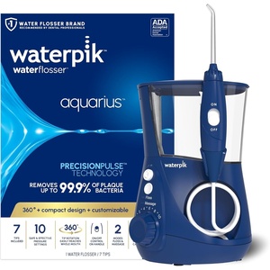 image:imageWaterpik Aquarius Countertop Water Flosser with 10 Settings 7 Tips Blue  For Daily Home Gum Health Dental Braces Implants Teeth Cleaning Multiple Users ADA Accepted WP663 Packaging May VaryBlue