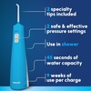 image:imageWaterpik Cordless Pulse 3100 Portable Water Flosser Rechargeable CyanCyan