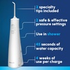 image:imageWaterpik Cordless Pulse 3100 Portable Water Flosser Rechargeable CyanWhite