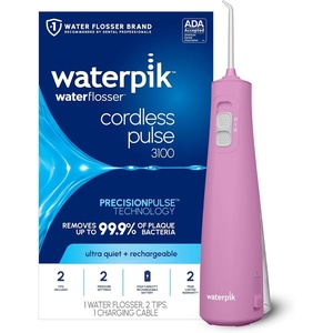 image:imageWaterpik Cordless Pulse 3100 Portable Water Flosser Rechargeable CyanMauve