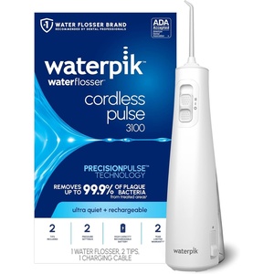 image:imageWaterpik Cordless Pulse 3100 Portable Water Flosser Rechargeable CyanWhite